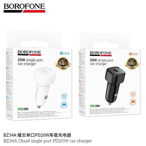 Cóc sạc/ tẩu sạc xe hơi Borofone Bz34a pd20w