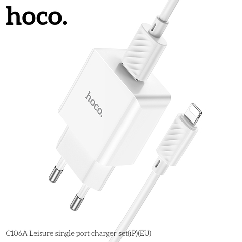 Bộ sạc nhanh 10.5w Hoco C106A mini size chui IPHONE chính hãng (thay thế c81, c106 IPHONE) [BH: 12 tháng]