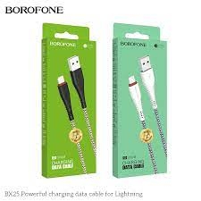 Cáp sạc nhanh 3A kiêm truyền dữ liệu  Borofone Bx25 usb ra Type C 1M dây dù chính hãng [BH 6 THÁNG]