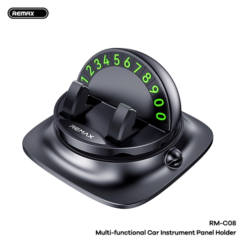 Giá đỡ điện thoại REMAX RM-C08 2in1 vừa để điện thoại xoay 360 độ vừa làm bảng số điện thoại siêu tiện