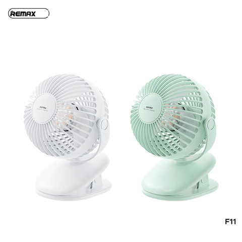 Quạt kẹp / để bàn tích điện REMAX F11 chính hãng [BH 1 năm]