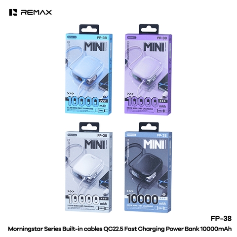 Pin sạc dự phòng REMAX FP-38 10.000mAh pin sạc siêu mỏng sạc nhanh 22.5w chính hãng