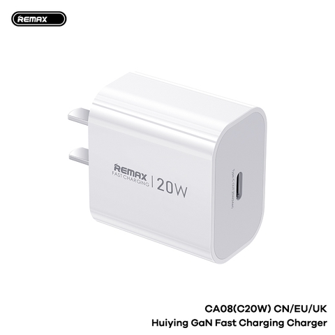 Cóc sạc nhanh 20W REMAX CA08-C20W CN cóc 1 cổng Type C chính hãng