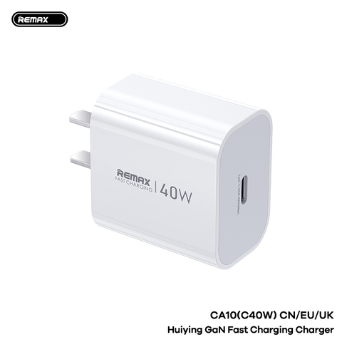 Cóc sạc nhanh 40W REMAX CA10-C40W CN cóc 1 cổng Type C chính hãng