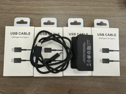 Cáp sạc nhanh 5A Samsung 2 đầu Type C ( Type C ra Type C; c-c) Fullbox [BH: 3 tháng]