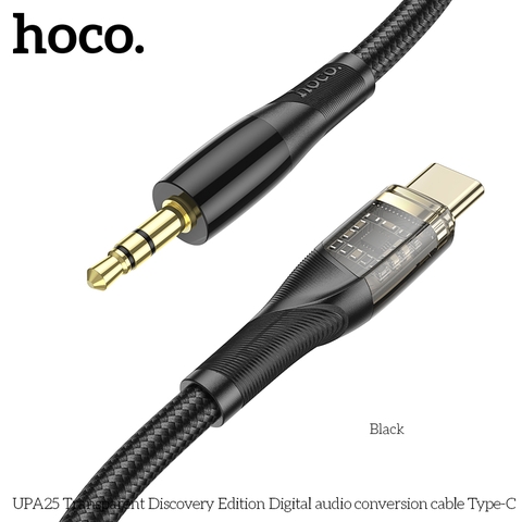 CÁP CHUYỂN ÂM THANH HOCO UPA25 TYPE C ĐẦU 3.5MM RA TYPE C CHÍNH HÃNG [BH 1 NĂM]