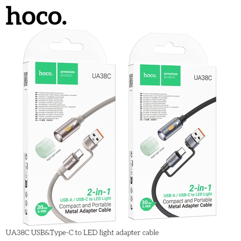 Đèn led dành cho điện thoại cổng Type C / USB HOCO UA38C siêu sáng