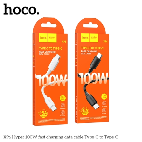 Cáp sạc 100W truyền dữ liệu X96 (c-c) cổng Type -C ra Type- C [BH 1 NĂM]