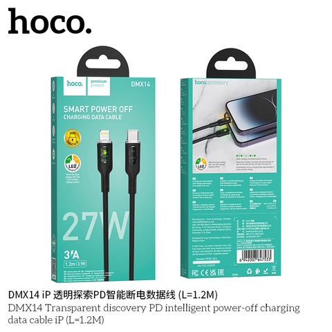 Cáp sạc nhanh 20W HOCO DMX14 Type C ra Iphone (C-L) dài 1m2 chính hãng [BH 1 Năm]