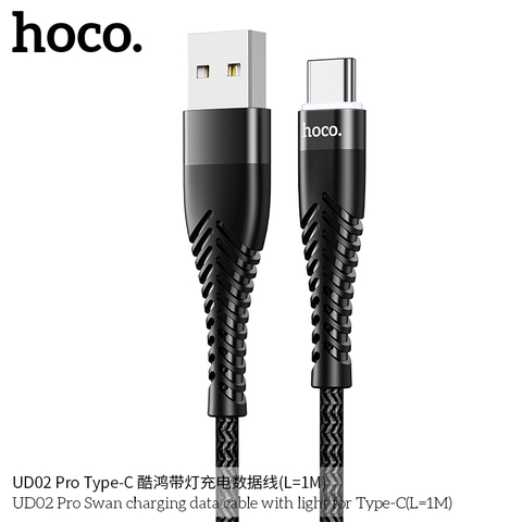 Cáp sạc nhanh 3A HOCO UD02 usb ra type-c 1M chính hãng [BH 1 năm]