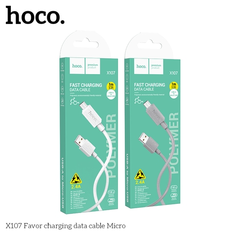 Cáp sạc nhanh 2.4A HOCO X107 micro (usb ra samsung micro) chính hãng [BH: 1 NĂM]