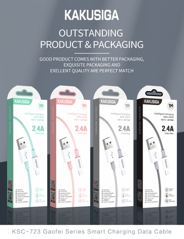 Cáp sạc nhanh 2.4A Kaku KSC-723 iPhone {Usb ra lightning iPhone} [BH: 6 tháng] / pktn sale