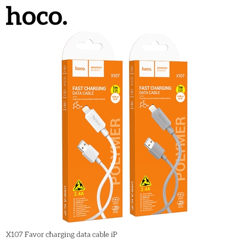 Cáp sạc nhanh 2.4A HOCO X107 iPhone (usb ra lightning) chính hãng [BH: 1 NĂM]