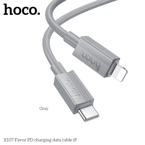 Cáp sạc nhanh 27w HOCO X107 (c-l) type c ra iphone lightning 1M chính hãng [BH 1 năm]
