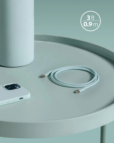 Cáp sạc nhanh Anker PowerLine III Flow 8662 SERIES 6 dài 0.9m dây silicon Type C ra Lightning iPhone (c-l) chính hãng [BH: 1 NĂM]