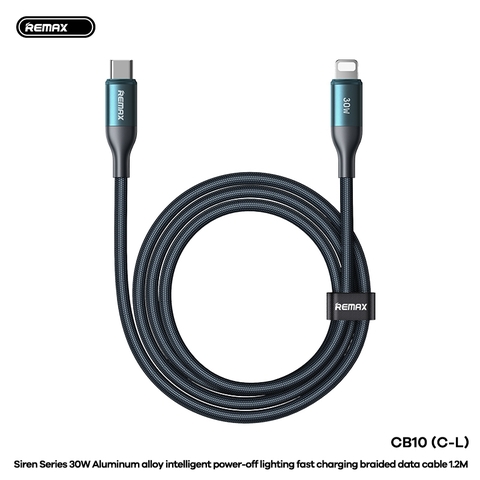 Cáp sạc nhanh 30w REMAX CB10-C-L cáp Type C ra Iphone dài 1m2 chính hãng