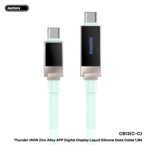Cáp sạc nhanh 140w REMAX CB13-C-C cáp 2 đầu Type C (c-c) dài 1m2 có led siêu đẹp