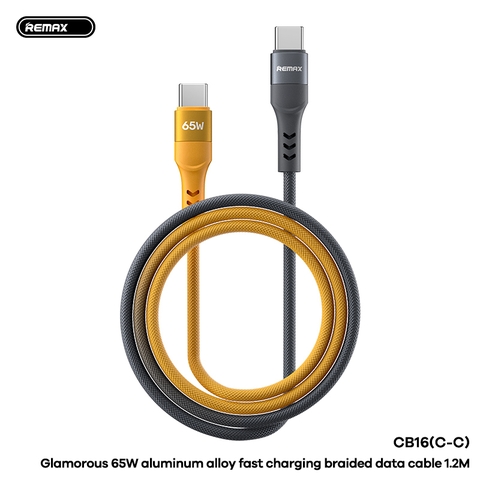 Cáp sạc nhanh 65w REMAX CB16-C-C cáp 2 đầu Type C (c-c)  dài 1m2 chính hãng