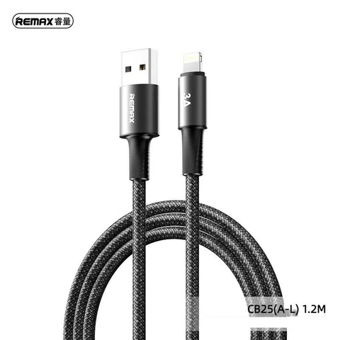 Cáp sạc nhanh 3A REMAX CB25-A-L cáp USB ra Iphone (A-L) dài 1m2 chính hãng