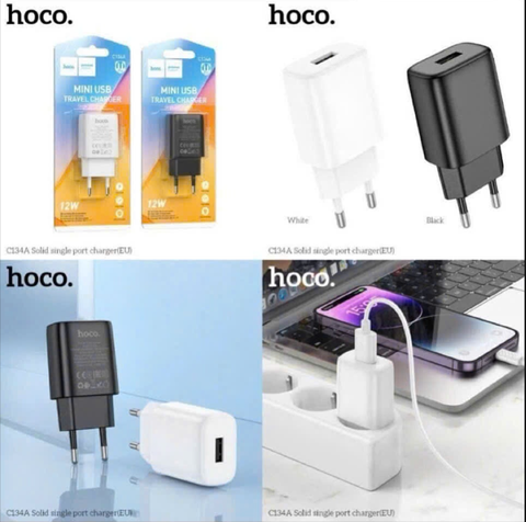 Cóc sạc nhanh 12w HOCO C134A cóc 1 cổng USB chính hãng