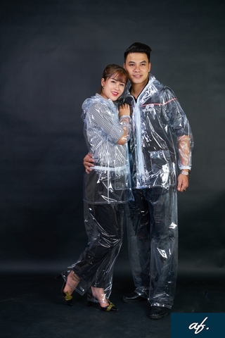 Áo mưa bộ trong suốt đi mưa siêu dày [BH: NONE]