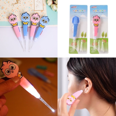 Dụng cụ lấy ráy tai có đèn hình thú đáng yêu cho bé / pktn sale