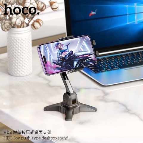 Giá đỡ điện thoại HOCO HD3 Desktop (để bàn) kẹp chính hãng [BH 1 năm]