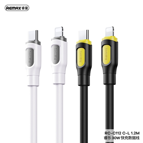 Cáp sạc nhanh 30w REMAX RC-C112 (c-l) Type C ra iPhone Lightning PD chính hãng [BH 1 năm]