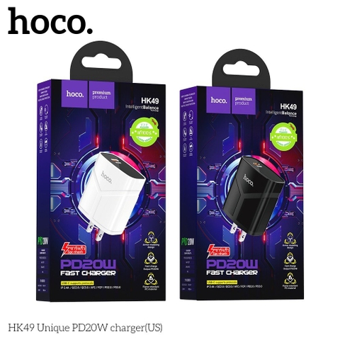 Cóc sạc nhanh 20w Hoco HK49 1C (1 cổng type-c) chính hãng (BH 1 NĂM) / pktn sale