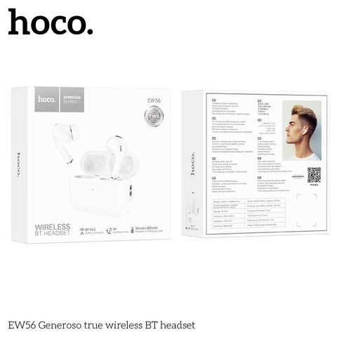 Tai Bluetooth True Wireless Hoco EW56 chính hãng [BH 1 năm]