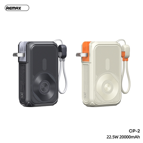 Pin sạc nhanh 22.5w không dây REMAX CP-2 20.000mAh dự phòng sạc nhanh 22.5w có sạc không dây Magnetic kiêm sạc ghim ổ điện trực tiếp [BH 1 Năm]