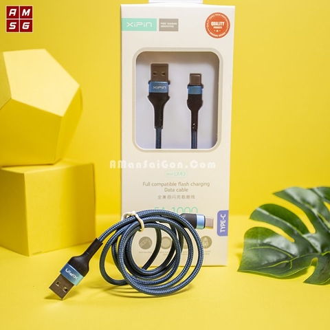 Cáp sạc nhanh usb ra Type C 5A XPN43 dây dù chính hãng [BH 6 tháng]