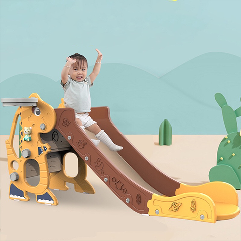 Cầu trượt (cầu tuột) khủng long/ hình hươu cho bé 1,6m - nhiều hình ngẫu nhiên [BH: None]