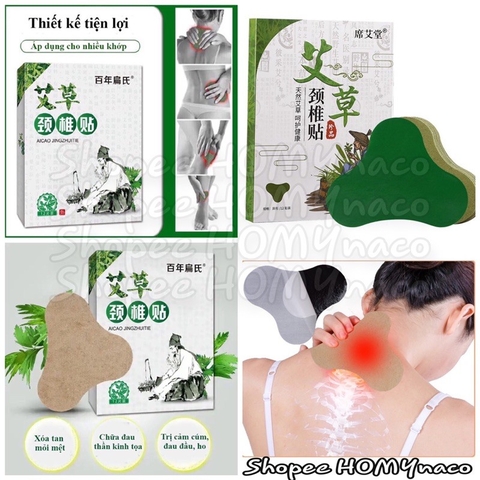 Hộp 12 Miếng Dán Thảo Dược Massage Giảm Đau Vai Gáy Cổ