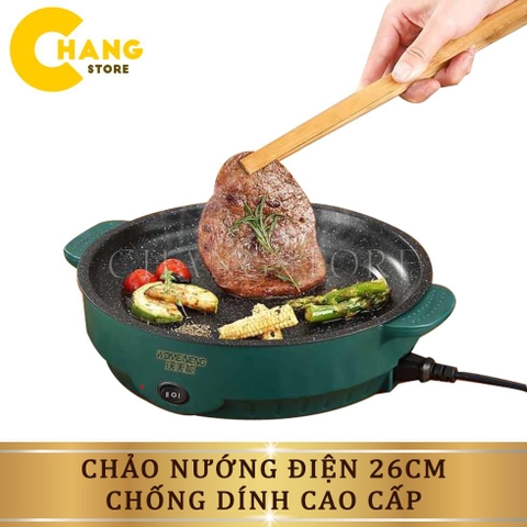 Bếp nướng điện SHANBAN ELECTRIC BAKING TRAY 26cm hộp xanh [BH 1 Tuần] / pktn sale