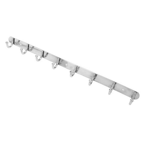 Móc treo quần áo, chìa khóa, nón v.v 8 móc đầu tròn size 50cm, dày dặn tiện lợi (tặng kèm tắc kê và ốc) [BH: NONE] / pktn sale