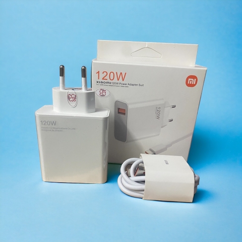 Bộ sạc nhanh 120w XIAOMI (cóc 1 cổng USB NHỎ+ cáp usb ra Type-C) [BH 3 tháng] / pktn sale