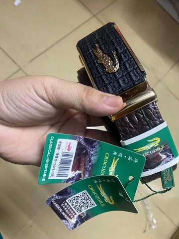 Dây nịt cá sấu (không hộp) màu nâu siêu sang [BH: NONE]