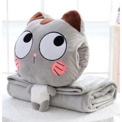 Set chăn gối văn phòng hình thú siêu cưng [BH: None]