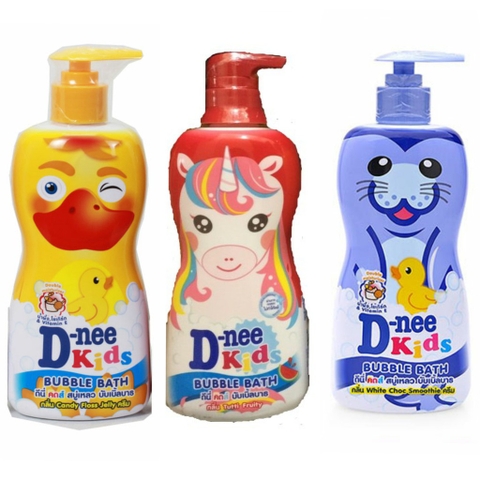 Sữa tắm gội Dnee BUBBLE BATH 400ml thú nhiều màu cho bé - MÙI VỀ NGẪU NHIÊN [BH: NONE]