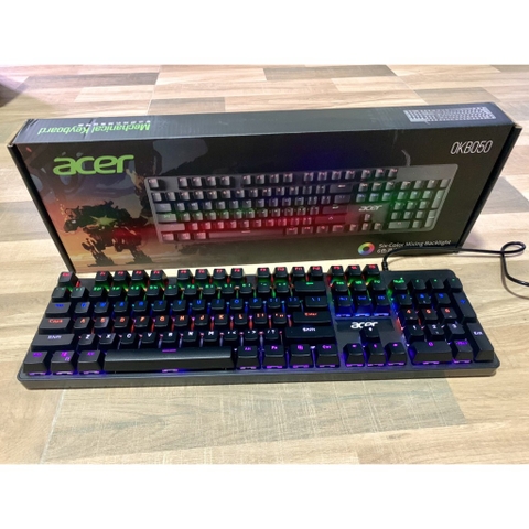 Bàn phím có dây cơ chuyên game ACER led 7 màu [BH 1 năm]