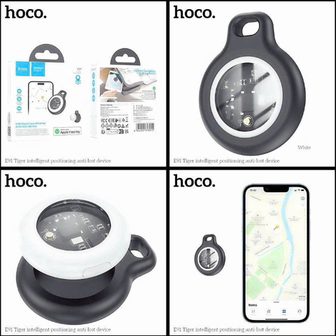 Thiết bị định vị toàn cầu HOCO E100 mẫu AirTag trong suốt siêu đẹp