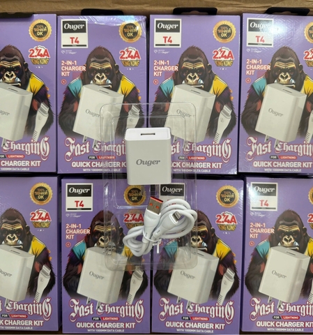 Bộ sạc nhanh 2.4A Kingkong T4 iPhone Lightning ( Cóc 1 cổng Usb, Cáp usb ra lightning iPhone (a-l)) [BH: 3 Tháng] 59