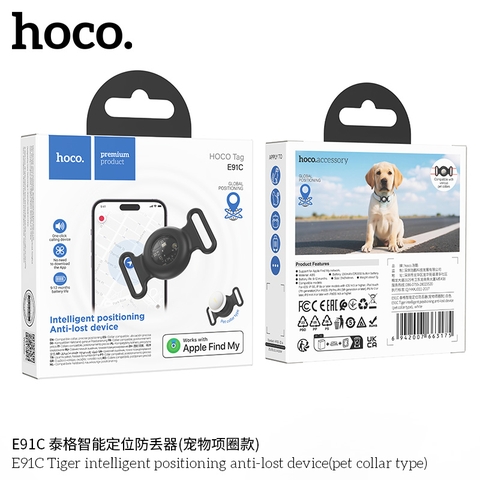 Thiết bị chống thất lạc HOCO E91C Tiger loại vòng cổ cho thú cưng