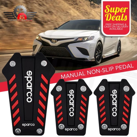 Bộ 3 bọc chân phanh ga côn silicon chống trượt xe hơi số sàn (ô tô) / pktn sale