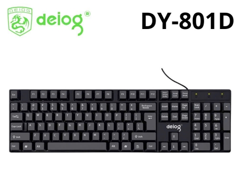 Bàn phím có dây vi tính Deiog DY-801D công thái học [BH: 1 năm]