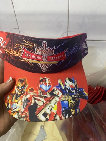 Nón kết hở chóp đầu hình Amh Hùng Trái Đất [BH: None]