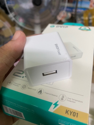 Cóc sạc nhanh 2.4A Dvip 1 cổng Usb KY01 [BH: 6 tháng]