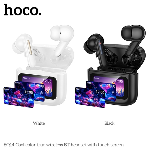 Tai nghe bluetooth Hoco EQ14 dock có màn hình cảm ứng siêu nhạy tai nghe mẫu Airpods PRO2 siêu đẹp [Bh 1 Năm]