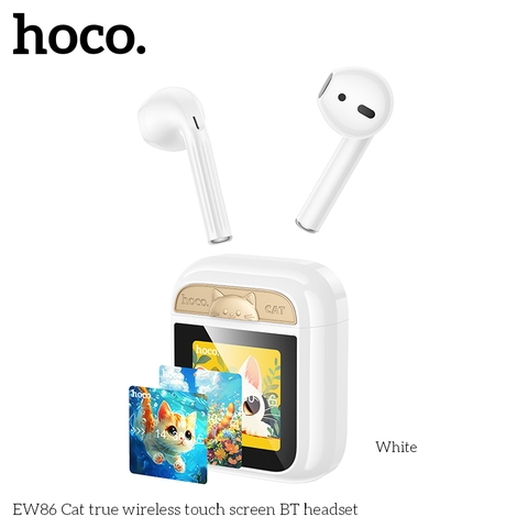 Tai nghe bluetooth HOCO EW86 mẫu airpods 2 dock có màn hình cảm ứng siêu tiện lợi